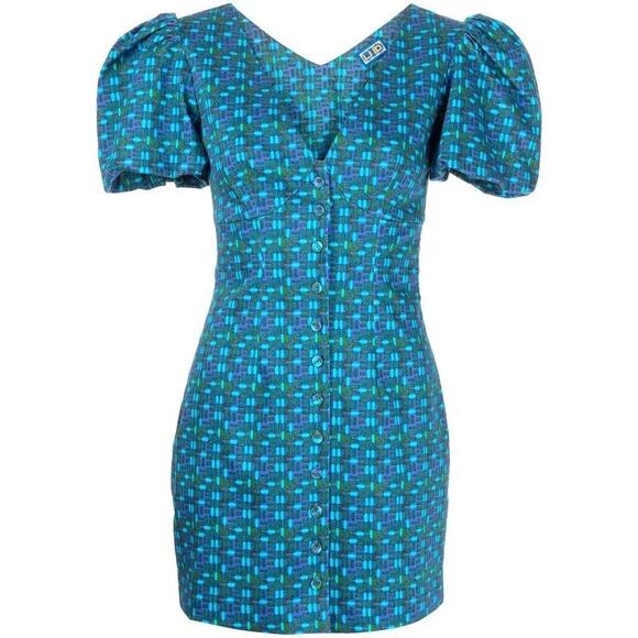 LHD Pedra Bonita Mini Dress Blue size US 8 - Picture 4 of 10